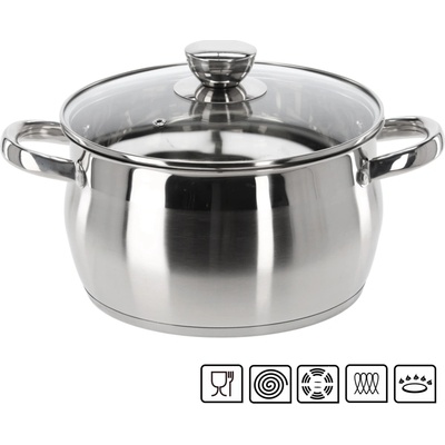 marka niezdefiniowana NEREZOVÝ HRNEC S POKLIČKOU 4 L 22 CM BELLY *3370