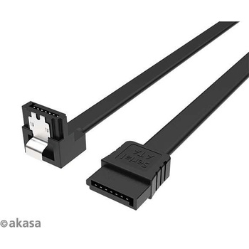 AKASA kabel SATA3, pravoúhlý, 100 cm AK-CBSA09-10BK