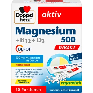 Doppelherz aktiv Magnesium 500 + B12 + D3 Direct Depot - 20 сашета