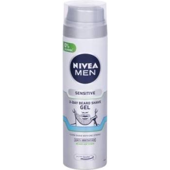 Nivea Men Sensitive 3-Day Beard успокояващ гел за бръснене за чувствителна кожа 200 ml за мъже