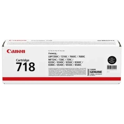 Canon КАСЕТА ЗА CANON LBP 7200/MF 8330/8350 - Black - CRG718BK (CRG-718BK) - PN CR2662B002AA (101CANCRG718B)