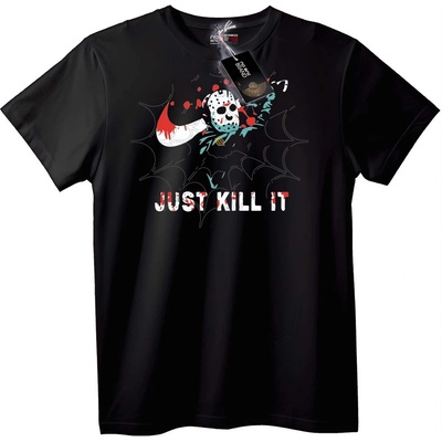 NOONEBRAND Тениска Хокеена маска 'Just Kill It' - M, White