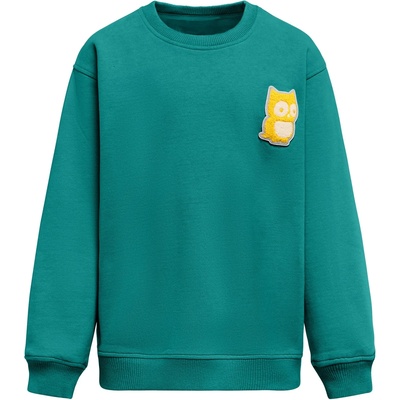 Namuk Детски пуловер Namuk Kid's Macem Pullover Big Owl Jumper - Jade Green - размер 116/122 (EU) (704-3858-0312)