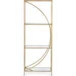Bizzotto Стоманена библиотека в златист цвят 56x151, 5x25 cm Elenor - Bizzotto (0746421)