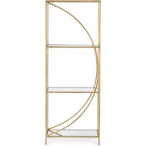 Bizzotto Стоманена библиотека в златист цвят 56x151, 5x25 cm Elenor - Bizzotto (0746421)