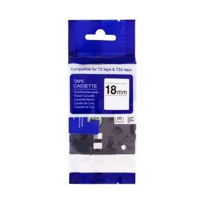 Kompatibilní páska s BROTHER TZe-541 18mm černý tisk/modrý podklad (PLTB57, TZE541)