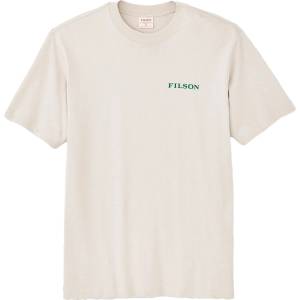 Filson Мъжка тениска Filson S/S Frontier Logo T-Shirt - Cliff Gray / Scenic Mark - размер XS (216-7645-0111)