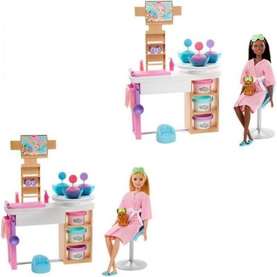 Barbie Salón krásy Herní set s běloškou