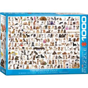 EUROGRAPHICS Пъзел Eurographics от 1000 части - Светът на кучетата (EG60000581)