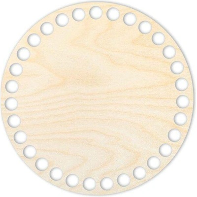Woody Crafts Dno/víko pro JUMBO příze - kruh 20 cm, přírodní – Zboží Dáma