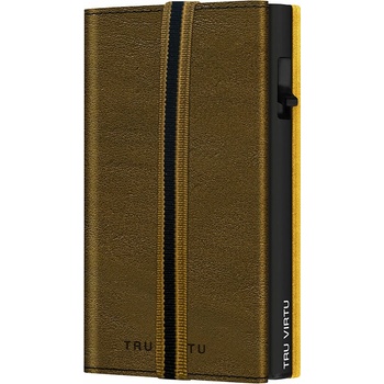 Tru Virtu peňaženka Click & Slide Strap Edge Caramba Mossgreen Earth Black 4260050242096