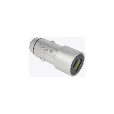 Dviced Car charger 1 USB-A 1 USB-C - Metal (DV250004)