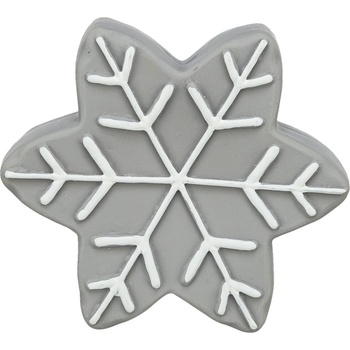 Trixie vianočná hviezdička so zvukom latex šedá 10 cm