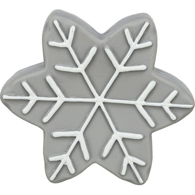 Trixie vianočná hviezdička so zvukom latex šedá 10 cm