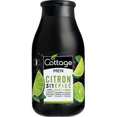 Cottage Shampoo-Shower Gel Men Spicy Lemon šampon a sprchový gel pro muže 3v1 citron pepř 250 ml