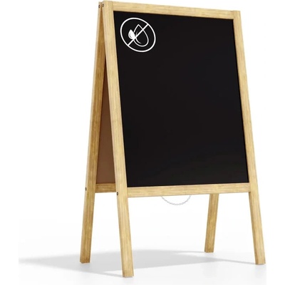 Allboards reklamní áčko s křídovou tabulí 100 x 60 cm-přírodní rám,PK75NAT