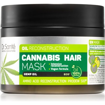 Dr. Santé Cannabis регенерираща маска за увредена коса 300ml