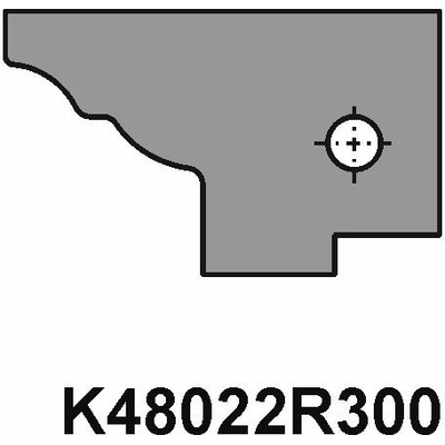 VBD pro sadu fréz na dveře - dlouhý čep K48022R300