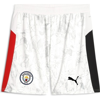 PUMA Детски къси панталони Puma x KidsSuper Manchester Third Shorts 2025 2026 Adults - White/Black