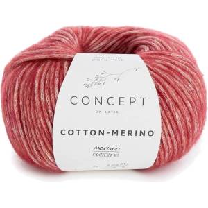 Katia Cotton Merino 125 Maroon Плетива прежда (CM 125)
