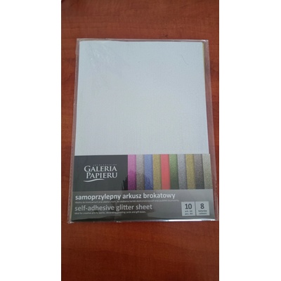 Galeria Papieru Samolepicí fólie A4 - 150 g/m2, třpytivý mix barev, 10 ks