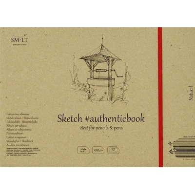 SMLT art Album, šitá vazba, #authenticbook, přírodní, 245x176, 32 listů 100 g/m2