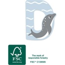 Small Foot drevené písmeno D