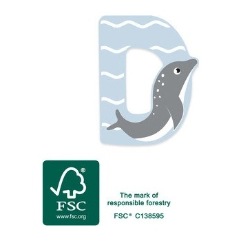 Small Foot drevené písmeno D