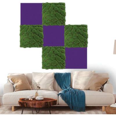 Jangal Modular Wall rPET VIOLET 11201A 520 x 520 mm 0,2704m²