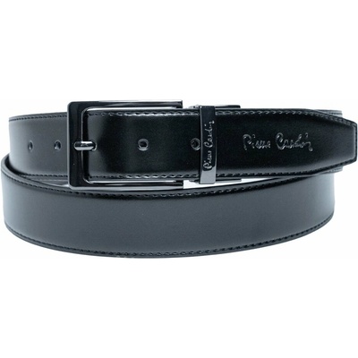 Pierre Cardin kožený oboustranný černý modrý opasek fwyx5 černá fwyx5-gg01-N-BLU