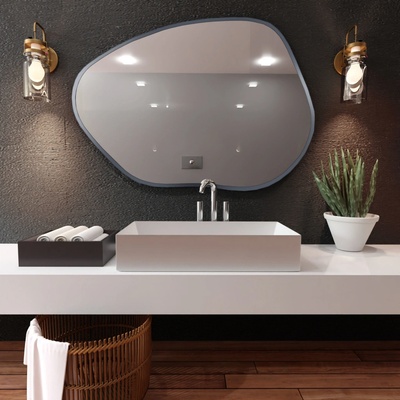 Baltica Design Bright Stain 80x57 cm strieborná 5904107916866