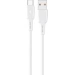 Lemontti Wind кабел за бързо зареждане USB-A към Type-C, 1.2 м, бял (LEMCUTYPC12A)