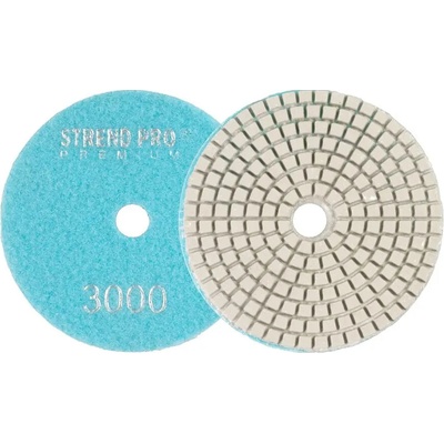 Kotúč Strend Pro Premium P3000, 100 mm, leštiaci, diamantový, suchý zips, za mokra leštenie brúsenie