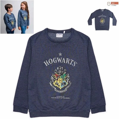 Harry Potter detské tričko s dlhým rukávom modré