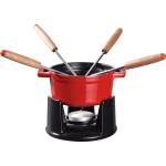 Staub Комплект за фондю Staub 10 см червен 8 части (40509-900-0)