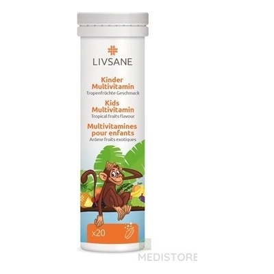 Livsane A-Z Multivitamín pre deti tabliet eff šumivé tabliety 20 ks