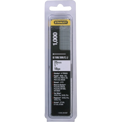 Hřebíky kolářské typ J Stanley - J 25mm 1-SWK-BN100T