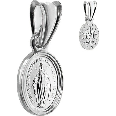 Argento Stříbrný přívěsek Zázračná medailka 84850
