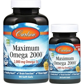 Image 1 of Carlson Labs Maximum Omega 2000 [90+30 Гел капсули]