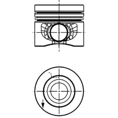 Píst KOLBENSCHMIDT 40558600