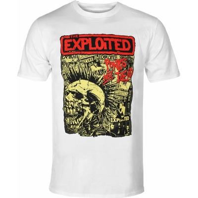 Plastic head мъжка тениска exploited, the - punks not dead - БЯЛ - plastic head - ph11976