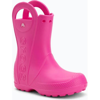 Crocs Детски гумени ботуши Crocs Handle It Rain Boot Kids pink crush
