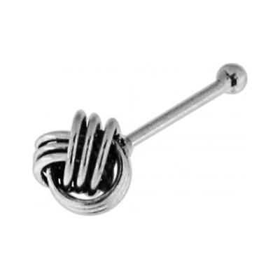 Šperky4U stříbrný piercing do nosu keltský uzel N0152