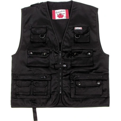 MFH outdoorová vesta Canadian Style - ČIERNA