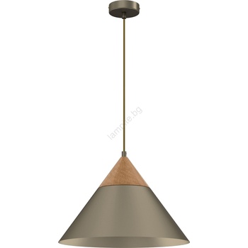 Luminex Пендел SINGLE 1xE27/15W/230V месинг/бук (LU0439)