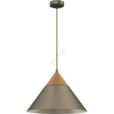 Luminex Пендел SINGLE 1xE27/15W/230V месинг/бук (LU0439)