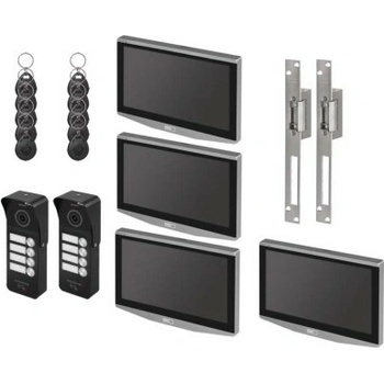 GoSmart videovrátnik IP-750 s 2 vstupmi pre 4 účastníkov a 2 el. zámky