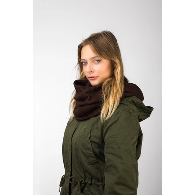 VFstyle pletená šála Elegant hnědá