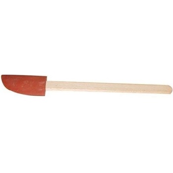 Gumová stierka červená 41 cm drevená rukoväť