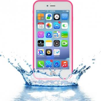 Pouzdro AppleKing voděodolné s diamantovým vzorem Apple iPhone 7 Plus růžové